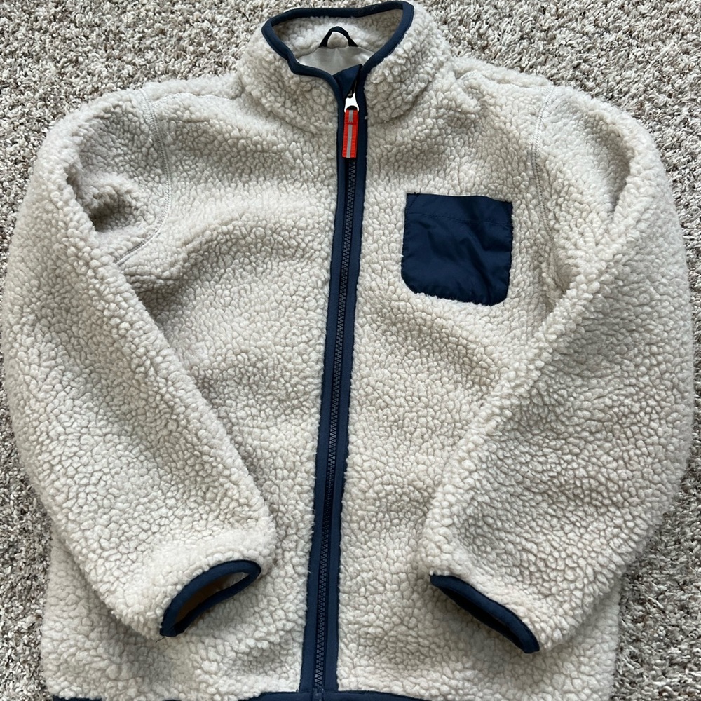 Boys beige colored fleece